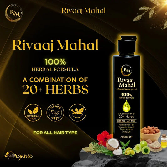 Rivaaj Mahal Hair Oil - 100% Natural & Organic