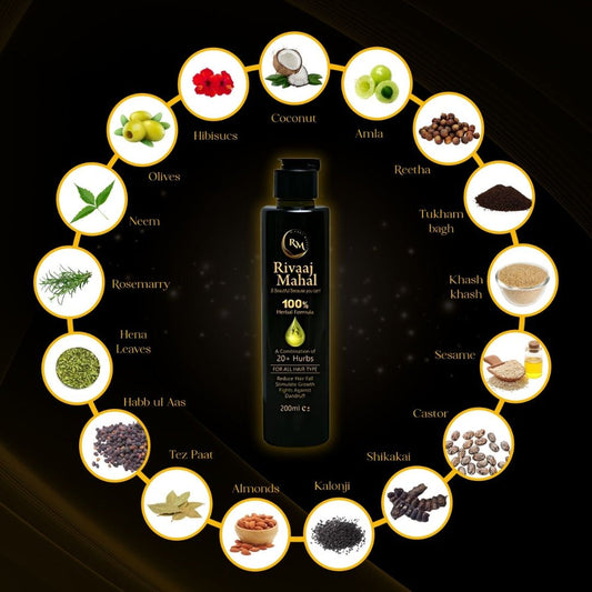 Rivaaj Mahal Hair Oil - 100% Natural & Organic